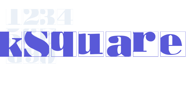 BodoblackSquaresInvers font