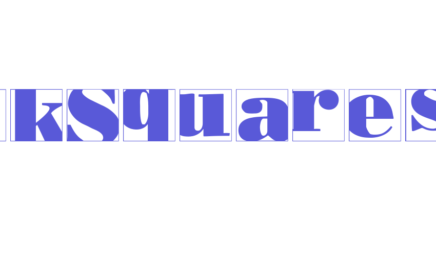 BodoblackSquaresInvers Font