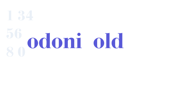 Bodoni Bold font free