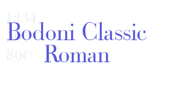 Bodoni Classic Roman font free