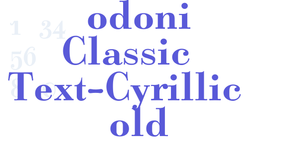 Bodoni Classic Text-Cyrillic Bold font free