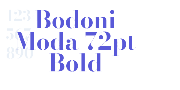 Bodoni Moda 72pt Bold font free