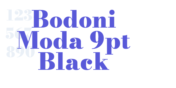 Bodoni Moda 9pt Black font free