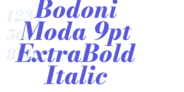 Bodoni Moda 9pt ExtraBold Italic font free