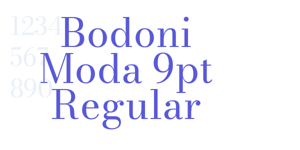 Bodoni Moda 9pt Regular font free