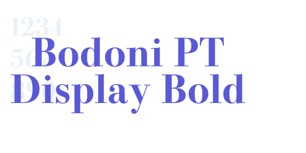 Bodoni PT Display Bold font free