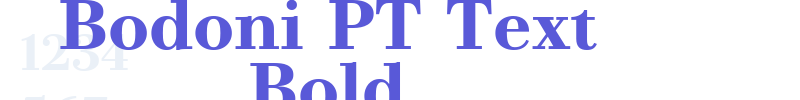 Bodoni PT Text Bold