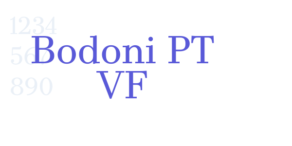 Bodoni PT VF font free