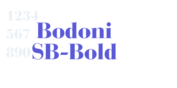 Bodoni SB-Bold font free