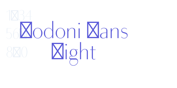 Bodoni Sans Light font free