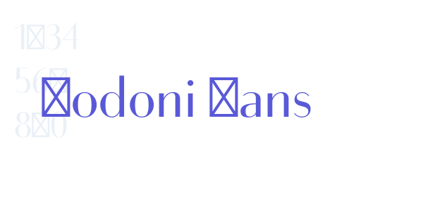 Bodoni Sans font free