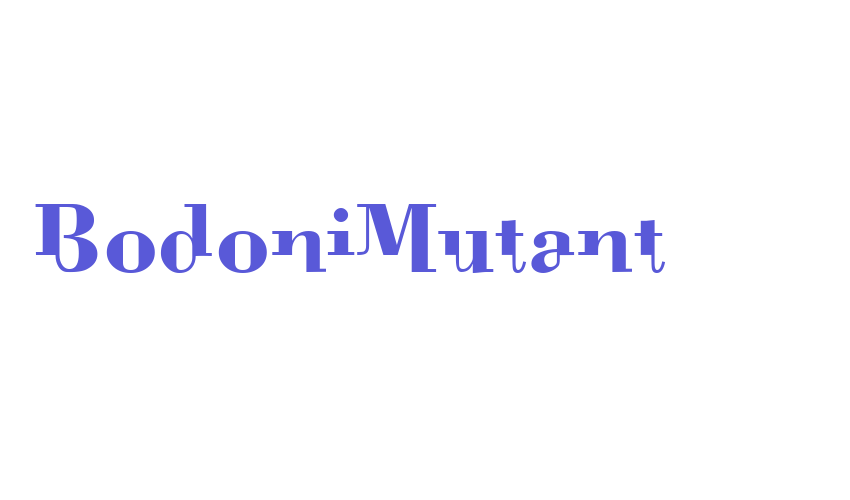 BodoniMutant Font Download