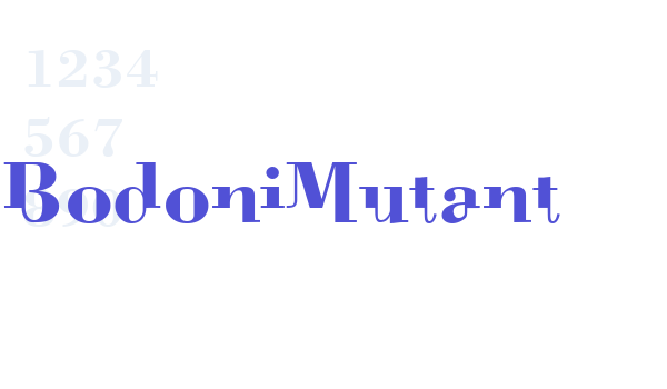 BodoniMutant font download