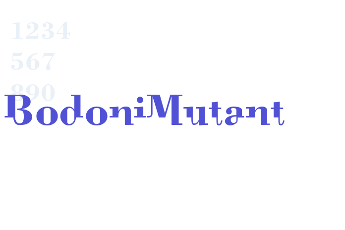 BodoniMutant font download