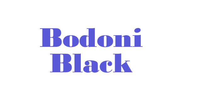 Bodoni Black Font Download