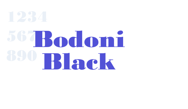 Bodoni Black font download