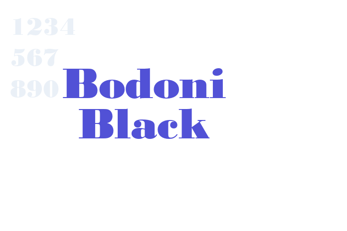 Bodoni Black font download