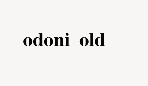 Bodoni Bold Font