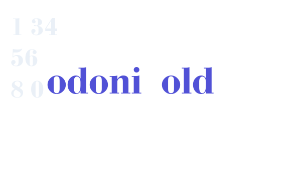 Bodoni Bold font download