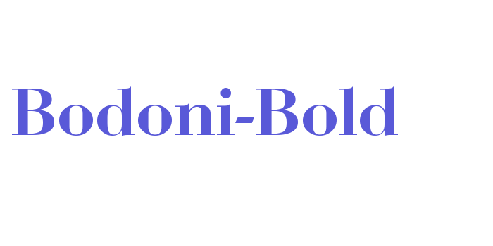 Bodoni Bold Font