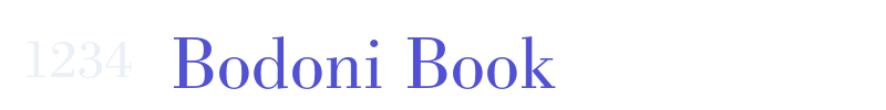 Bodoni Book font download