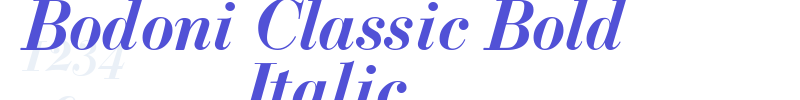 Bodoni Classic Bold Italic-font