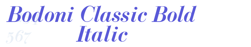 Bodoni Classic Bold Italic-related font