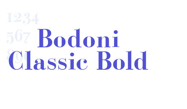 Bodoni Classic Bold font download