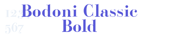 Bodoni Classic Bold-related font