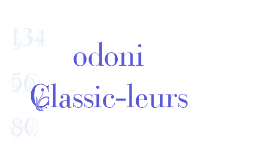 Bodoni Classic-Fleurs Font Download