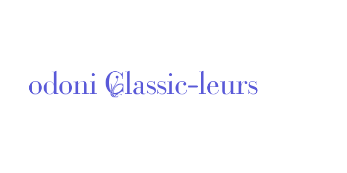 Bodoni Classic-Fleurs Font Download