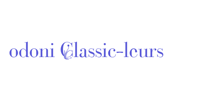 Bodoni Classic-Fleurs Font