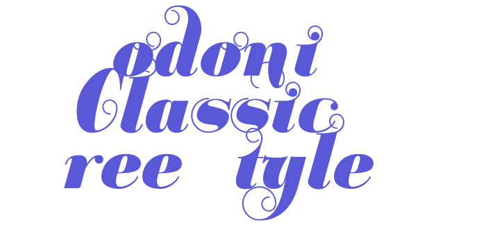 Bodoni Classic Free Style Font Download