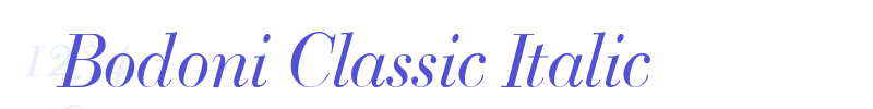 Bodoni Classic Italic-font
