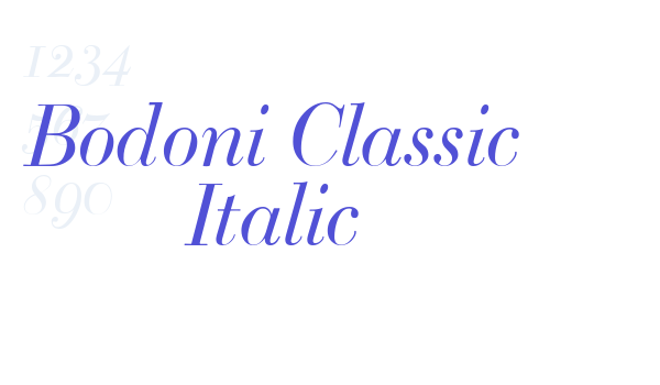 Bodoni Classic Italic font download