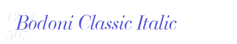 Bodoni Classic Italic-related font