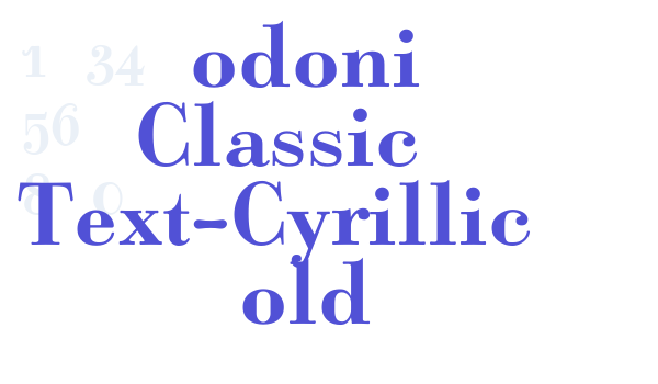 Bodoni Classic Text-Cyrillic Bold font download