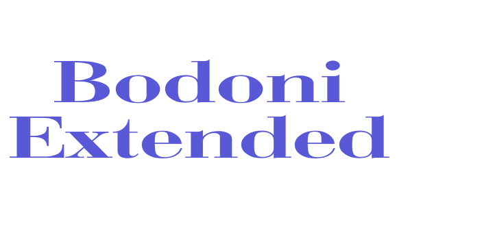 Bodoni Extended Font Download