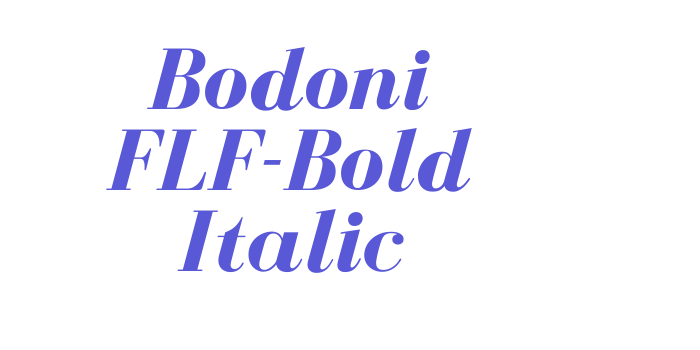 Bodoni FLF-Bold Italic Font Download