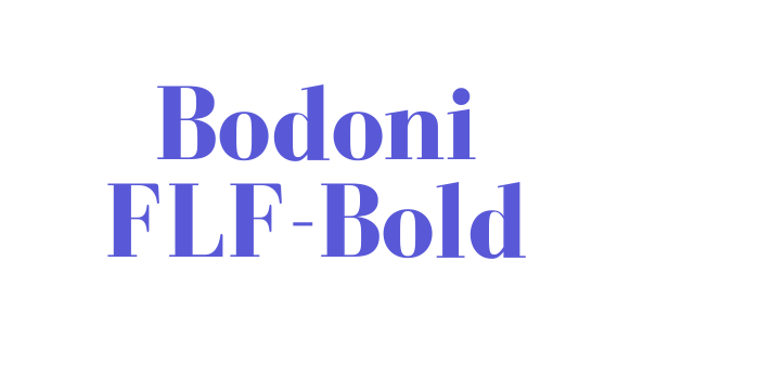 Bodoni FLF-Bold Font