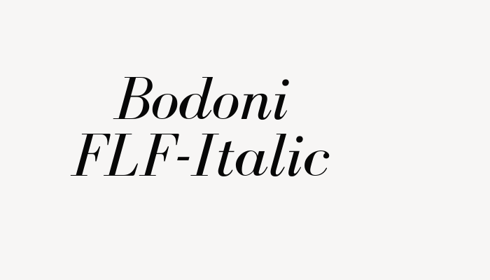 Bodoni FLF-Italic font download