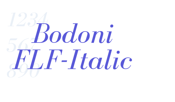 Bodoni FLF-Italic font free