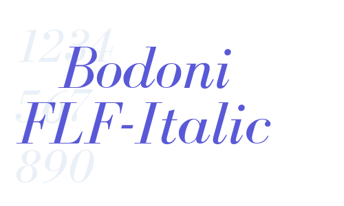 Bodoni FLF-Italic Font