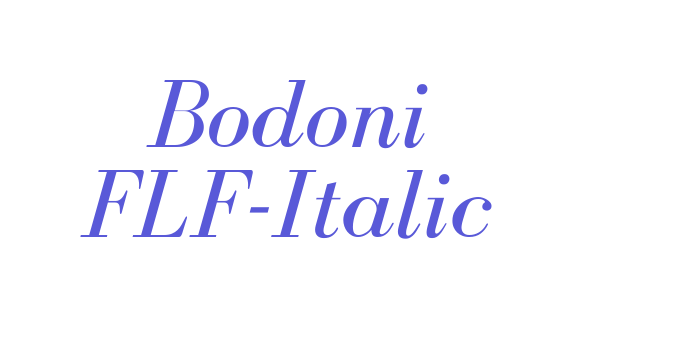 Bodoni FLF-Italic Font