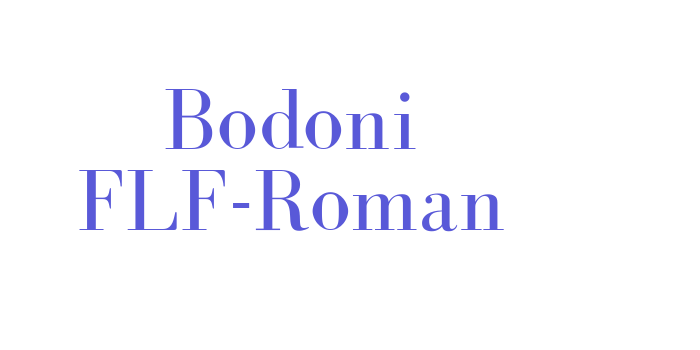 Bodoni FLF-Roman Font Download