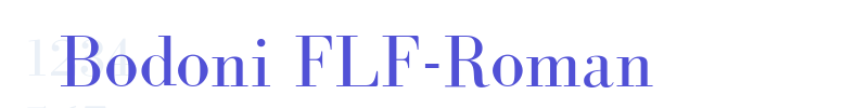 Bodoni FLF-Roman-font