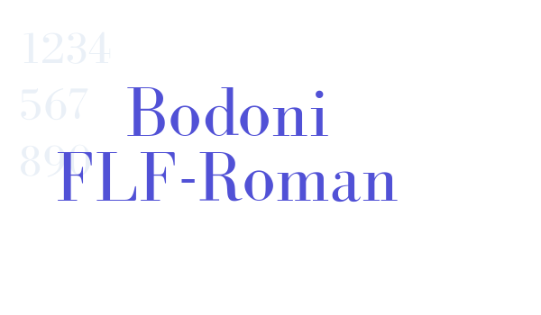 Bodoni FLF-Roman font download