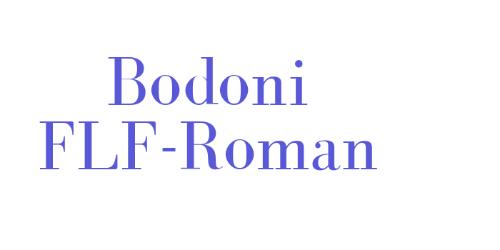 Bodoni FLF-Roman Font