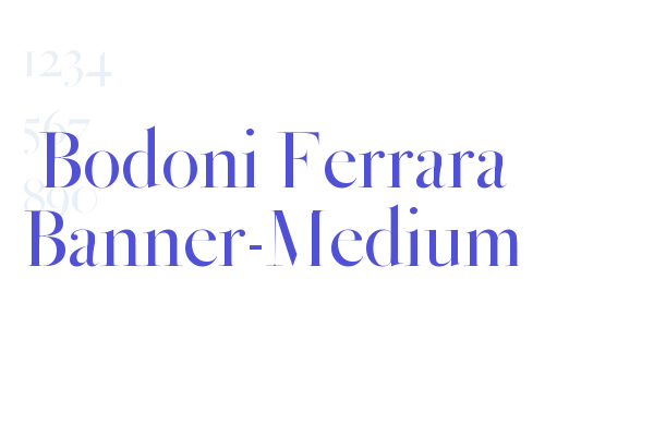 Bodoni Ferrara Banner-Medium