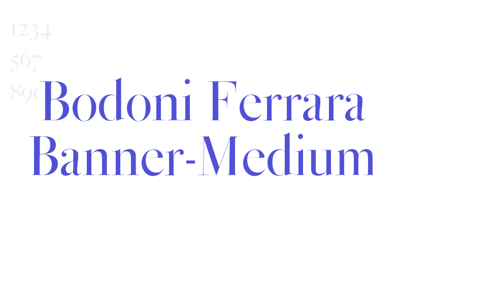 Bodoni Ferrara Banner-Medium-font-download